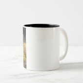 Linkshändige Tiger-Tasse Zweifarbige Tasse (VorderseiteRechts)