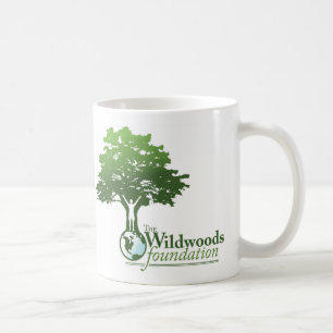 Linkshändige Wildwoods Logo-Tasse mit Motto Kaffeetasse