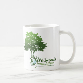 Linkshändige Wildwoods Logo-Tasse mit Motto Kaffeetasse