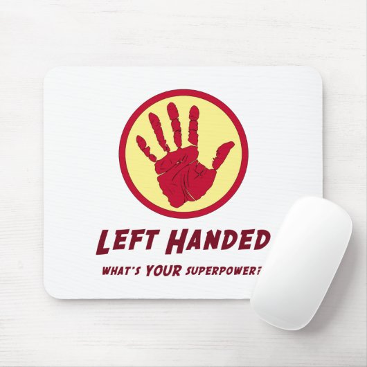 Linkshändiger SuperPower Mousepad (Mit Mouse)