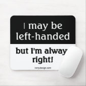 Linkshändiges Leute Sprichwort Mousepad (Mit Mouse)