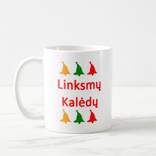 linksmy kaledy coffee Tasse (Links)