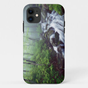 Linn Cove Creek kaskadiert durch nebligen iPhone 11 Hülle