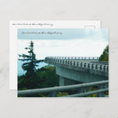 Linn Cove Viadukt, Blue Ridge Parkway Postkarte (Vorne/Hinten)