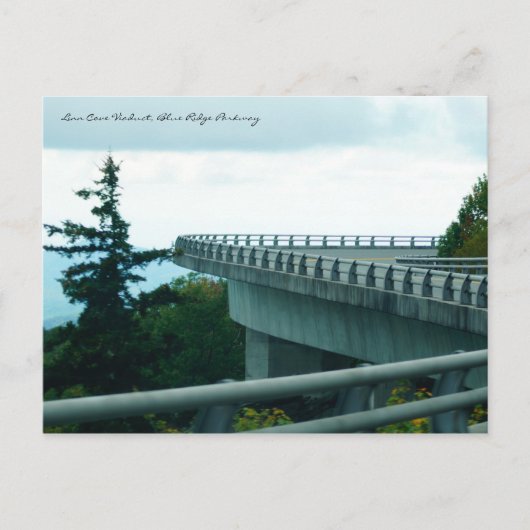 Linn Cove Viadukt, Blue Ridge Parkway Postkarte (Vorderseite)