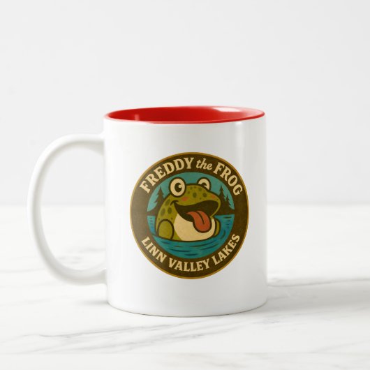 Linn Valley Lakes Tee Shirt Zweifarbige Tasse (Links)