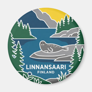 Linnansaari-Nationalpark Finnland Magnet