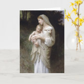 L'Innocence, William-Adolphe Bouguereau Karte (Gelbe Blume)