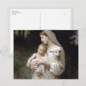 L'Innocence, William-Adolphe Bouguereau Postkarte (Vorne/Hinten)