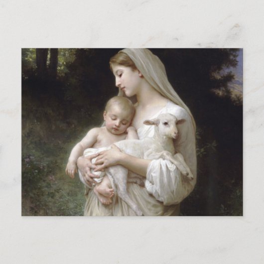 L'Innocence, William-Adolphe Bouguereau Postkarte (Vorderseite)