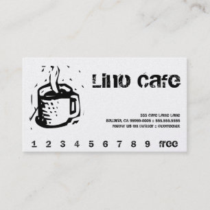 Lino Cafe Punch / Loyalty Card Treuekarte