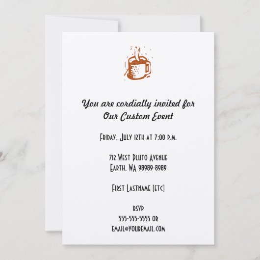 Lino-Cup Einladung (Vorderseite)