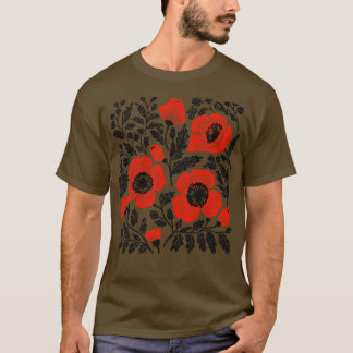 Lino Cut Blume 3 T-Shirt
