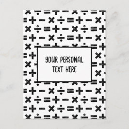 Lino Cut & Custom Text Postkarte