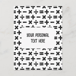 Lino Cut & Custom Text Postkarte