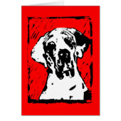 Lino Cut Print Design Great Dane Esra (Vorne)