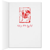 Lino Cut Print Design Great Dane Esra (Innen (Rechts))