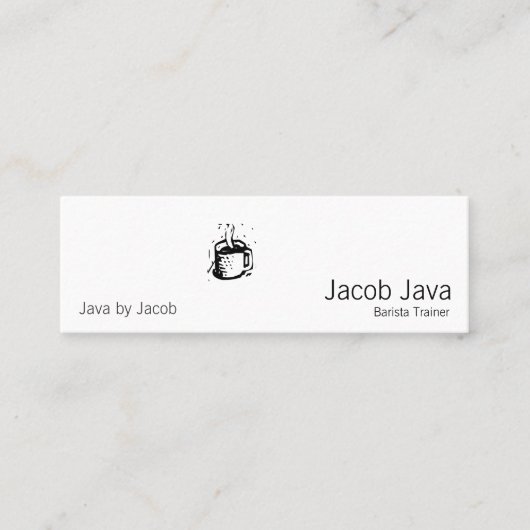 Lino Kaffeetasse Mini Visitenkarte (Vorderseite)