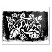 Linocut-Rose Gummistempel (Prägung)