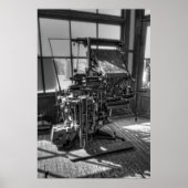 Linotype Newspapier Layout Machine Poster (Vorne)