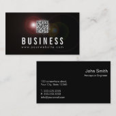 Linse-Aufflackern-Raumfahrtingenieur-Visitenkarte Visitenkarte (Vorne/Hinten)