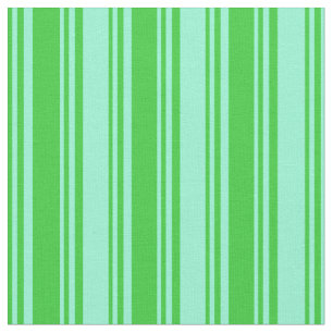 Linse Green & Aquamarine Colored Linde Muster Stoff
