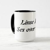 Linse Lus. Ses über Alt Tasse (Vorderseite Links)