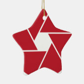 Linse-Öffnungs-Grafikdesign Keramikornament (Rechts)