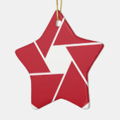 Linse-Öffnungs-Grafikdesign Keramikornament (Links)