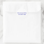 Linse Runder Aufkleber (Tasche)