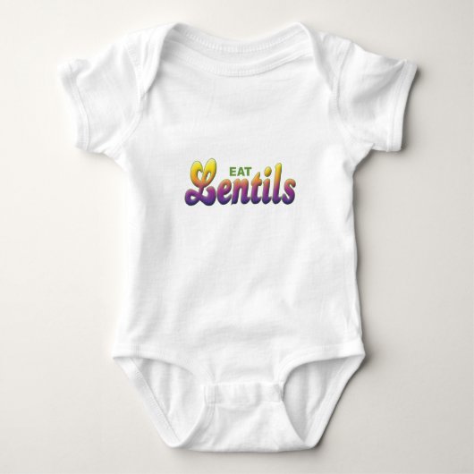 Linsen, essen baby strampler (Vorderseite)