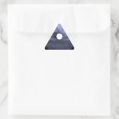 Linsendurchmesserklingen Dreieckiger Aufkleber (Tasche)