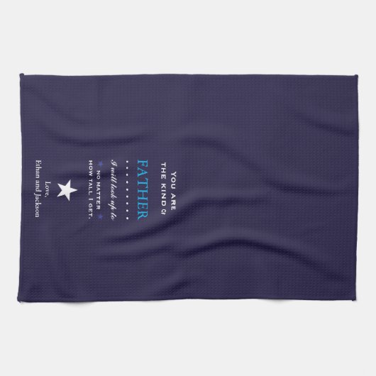 Linsengeschenk für Vater Geschirrtuch (Horizontal)