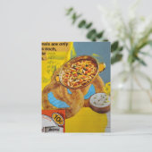 Linsolaterie und Suppe Mixed-Media-Collage  Postkarte (Stehend Vorderseite)