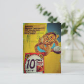 Linsolringe und Suppe 225 Mixed-Media-Collage  Postkarte (Stehend Vorderseite)