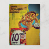 Linsolringe und Suppe 225 Mixed-Media-Collage  Postkarte (Vorderseite)