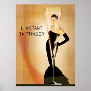 L'Instant Taittinger mischen wieder Poster