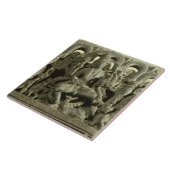 Lintel, der die Dreiheit darstellt: Siva, Brahma Fliese (Seite)