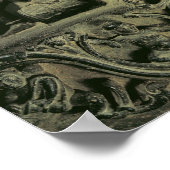 Lintel mit Shiva Nataraja, Kakatiya-Dynastie Poster (Ecke)