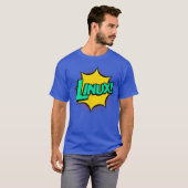 Linu IT Systems Engineer Geek Nerd Retro Comic T-Shirt (Vorne ganz)