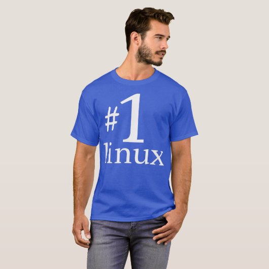 Linu lover tee Pinguin Tu Nummer eins Open Source (Vorne ganz)