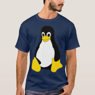 Linu Mascot Tu der Pinguin Nerd Geek IT Person T-Shirt