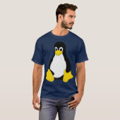 Linu Mascot Tu der Pinguin Nerd Geek IT Person T-Shirt (Vorne ganz)