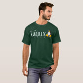 Linu Os Powered by Linu Penguin T-Shirt (Vorne ganz)