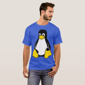 Linu Tu Pinguin Open Source Nerd Geek T-Shirt (Vorne ganz)