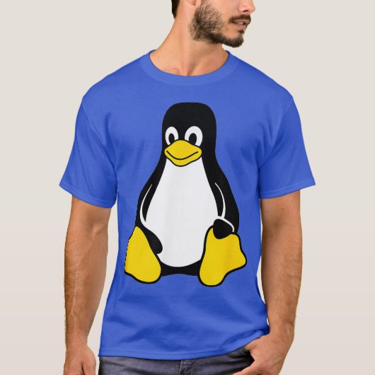 Linu Tu Pinguin Open Source Nerd Geek T-Shirt (Vorderseite)