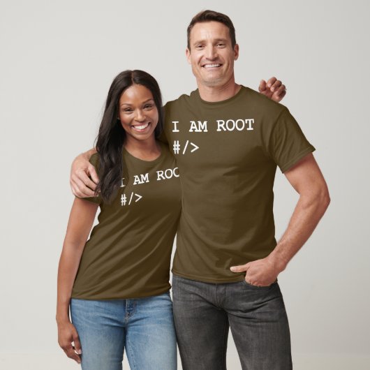 Linu Uni Terminal I Am Root Nerd Geek Sysadmin T-Shirt (Unisex)