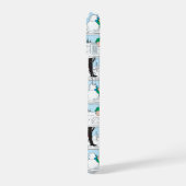 Linus baut einen Schneemann iPhone 15 Hülle (Linke Seite)