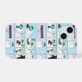 Linus baut einen Schneemann iPhone 15 Hülle (Rückseite (Horizontal))