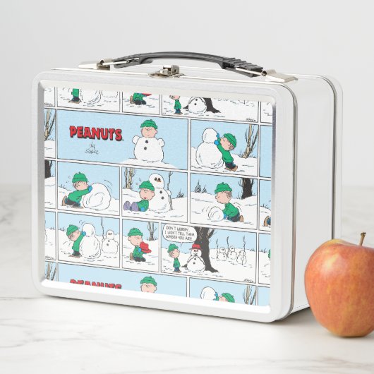 Linus baut einen Schneemann Metall Brotdose (Beispiel)